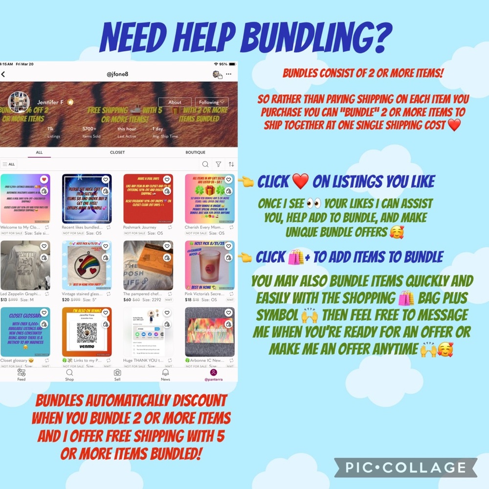 Welcome Bundle discounts information and closet partner link in comments - Picture 4 of 4